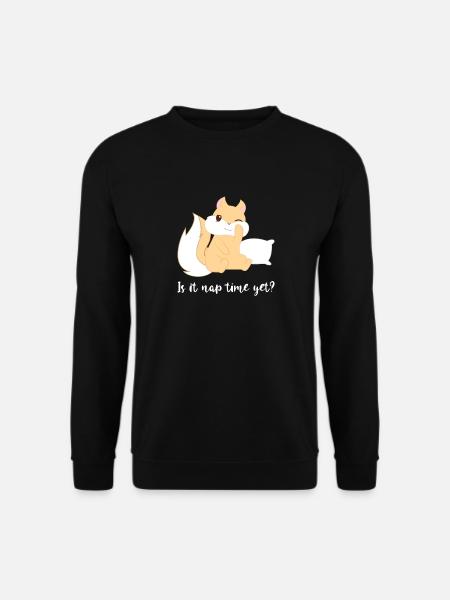 Squirrel - croissants - sleeping - afternoon nap - Unisex Sweatshirt - black