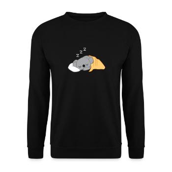 Koala - Koalas - Koalafan - Sleep - Tired - Unisex Sweatshirt - black - Front - Alina (178cm) & Michal (187cm)