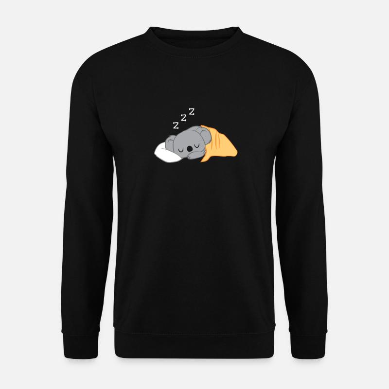 Koala - Koalas - Koalafan - Sommeil - Fatigué - Sweat-shirt Unisexe - noir