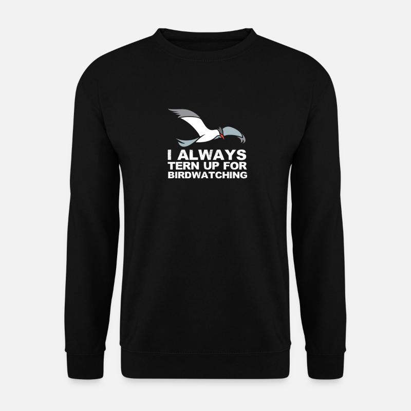 Bird Joke Pun Tern Birding Design - Unisex Pullover - Schwarz