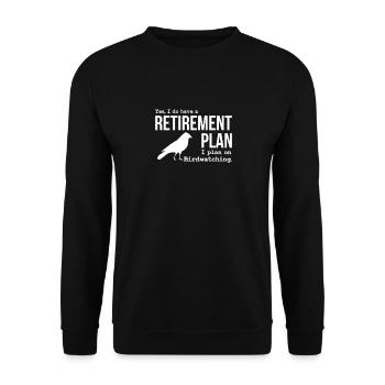 Observation d'oiseaux, Observation d'oiseaux, Articles drôles - Sweat-shirt Unisexe - noir - Devant - Alina (178cm) & Michal (187cm)