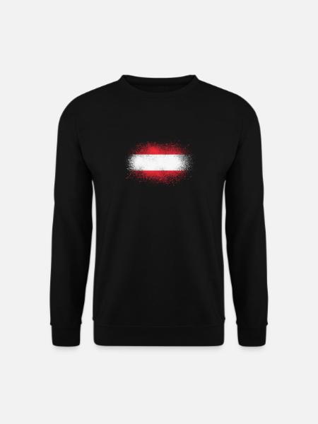 Austria Grunge Austrian Flag Gift - Unisex Sweatshirt - black