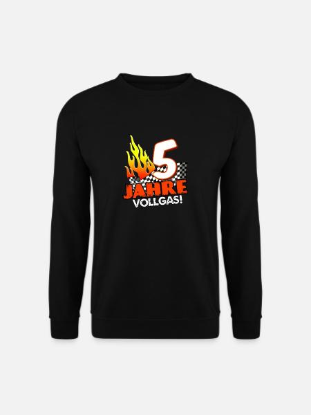 5. Geburtstag T-Shirt fünf Jahre Alt Sohn Geschenk - Unisex Pullover - Schwarz