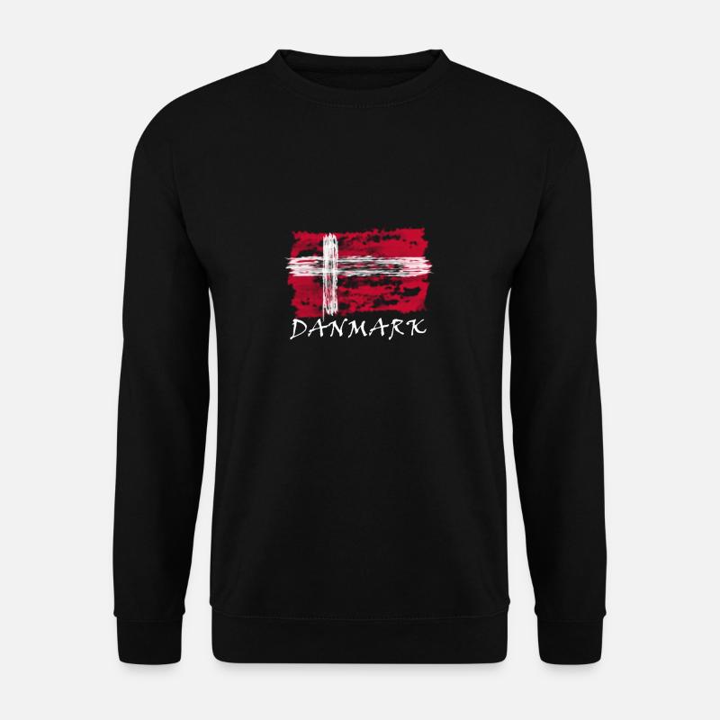 Danish flag - Unisex Sweatshirt - black
