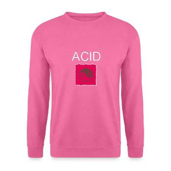 LSD Tab Ying Yang Acid T-shirt psychédélique Goa - Sweat-shirt Unisexe - rose - Devant