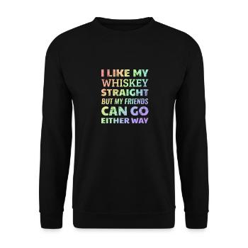 T-shirt de soutien de lesbiennes gaies LGBTQ + - Sweat-shirt Unisexe - noir - Devant - Alina (178cm) & Michal (187cm)