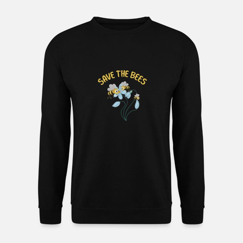 Save the Bees - Unisex Pullover - Schwarz