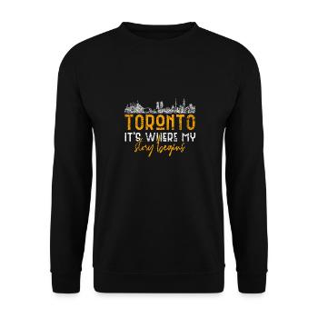 Toronto - Unisex Sweatshirt - black - Front - Alina (178cm) & Michal (187cm)