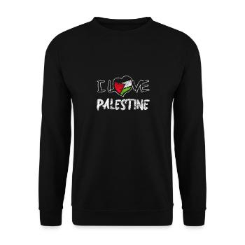Palästina - Unisex Pullover - Schwarz - Vorne - Alina (178cm) & Michal (187cm)