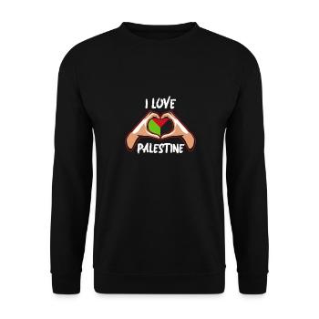 Palästina - Unisex Pullover - Schwarz - Vorne - Alina (178cm) & Michal (187cm)