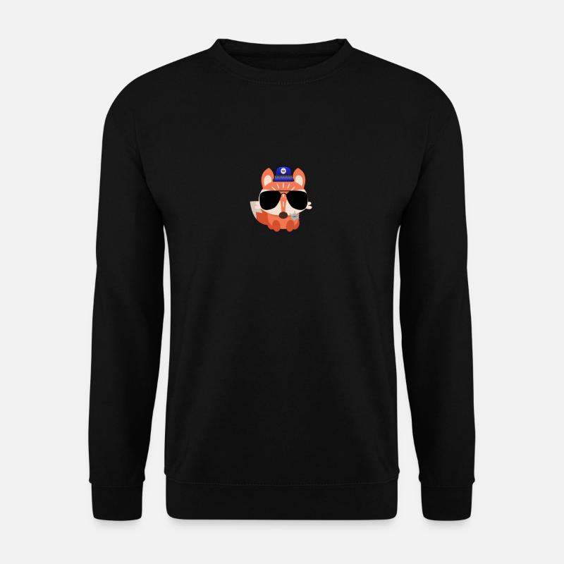 Polizei Fuchs, Sheriff Cops Polizist Polizei-Tier - Unisex Pullover - Schwarz