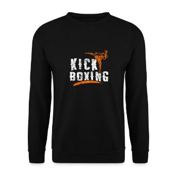 Kickboxen - Unisex Pullover - Schwarz - Vorne - Alina (178cm) & Michal (187cm)