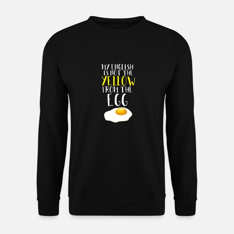 Ei Spiegelei Denglisch - Unisex Pullover - Schwarz