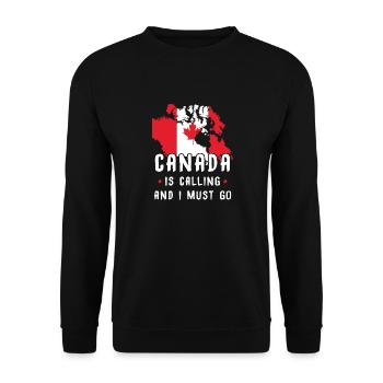 Canada - Sweat-shirt Unisexe - noir - Devant - Alina (178cm) & Michal (187cm)