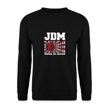 JDM Accordeur Japonais Fabriqué Au Japon - Sweat-shirt Unisexe - noir - Devant - Alina (178cm) & Michal (187cm)