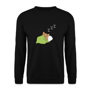 Yorki - Yorkshire Terrier - Sleeping - Puppy - Unisex Sweatshirt - black - Front - Alina (178cm) & Michal (187cm)