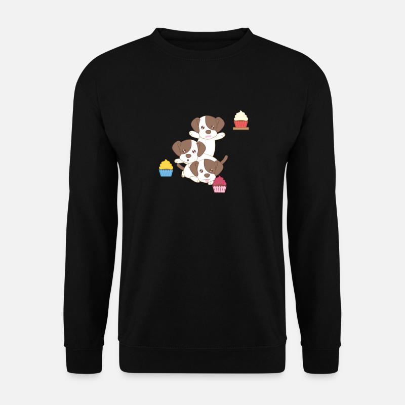 Jack Russel - Terrier - Kuchen - Cupcake - Unisex Pullover - Schwarz
