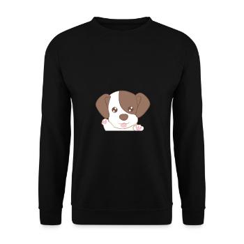 Jack Russel Terrier - Jack Russel - Pfoten - Welpe - Unisex Pullover - Schwarz - Vorne - Alina (178cm) & Michal (187cm)