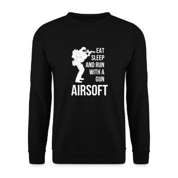 Airsoft - Airsoft - Dire - Airsoft - Sweat-shirt Unisexe - noir - Devant - Alina (178cm) & Michal (187cm)