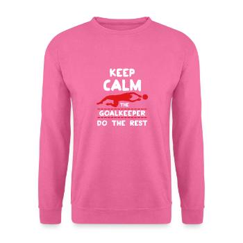 Gardien de but - Sweat-shirt Unisexe - rose - Devant