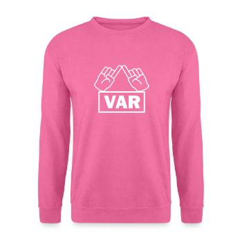 Arbitre Vidéo Arbitre VAR Kreisliga cadeau - Sweat-shirt Unisexe - rose - Devant