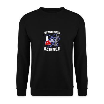 Atom - Unisex Pullover - Schwarz - Vorne - Alina (178cm) & Michal (187cm)