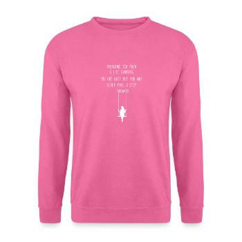 Cooles Statement Gehe deinen Weg Grübeln - Unisex Pullover - Pink - Vorne