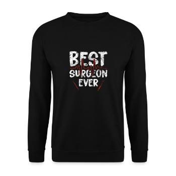 Chirurg - Unisex Pullover - Schwarz - Vorne - Alina (178cm) & Michal (187cm)