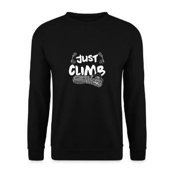 Climb - Unisex Sweatshirt - black - Front - Alina (178cm) & Michal (187cm)