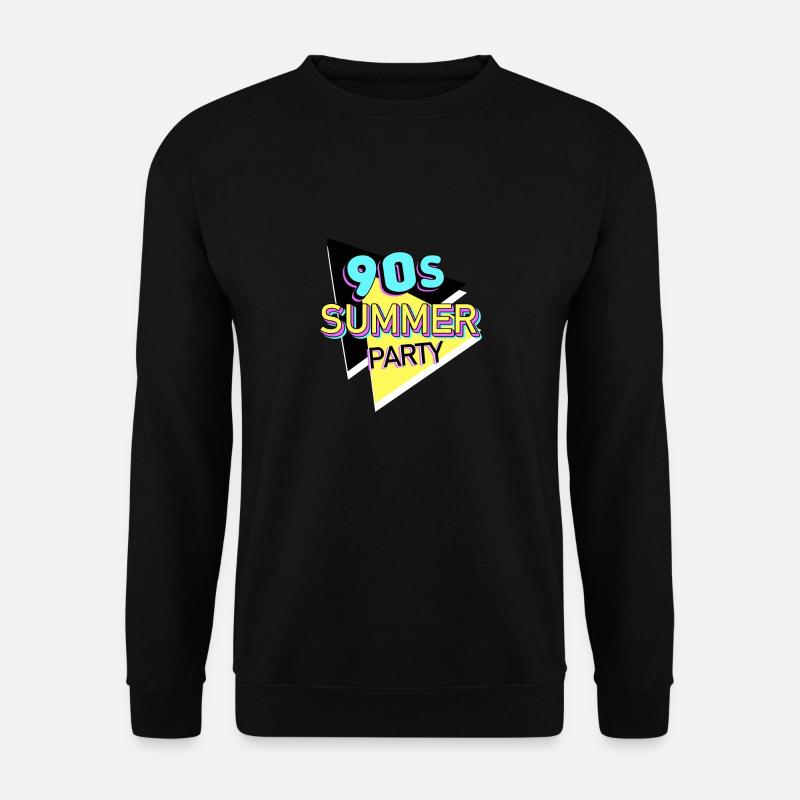 90 Party - Unisex Pullover - Schwarz