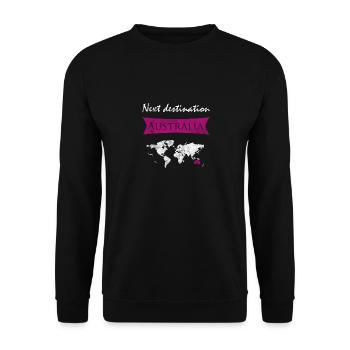 Australien - Unisex Pullover - Schwarz - Vorne - Alina (178cm) & Michal (187cm)
