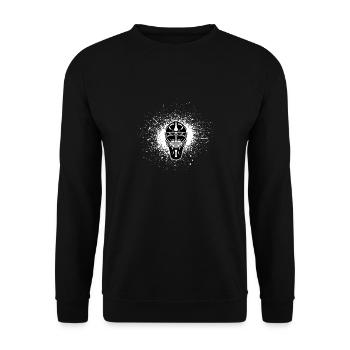 Don de gardien de but gardien de but de hockey sur glace - Sweat-shirt Unisexe - noir - Devant - Alina (178cm) & Michal (187cm)
