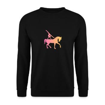 Voltigage Enfants Jeunes Club Ausrustung - Sweat-shirt Unisexe - noir - Devant - Alina (178cm) & Michal (187cm)