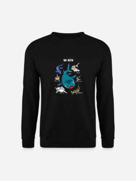 Requin garçon biologie des espèces de requin - Sweat-shirt Unisexe - noir