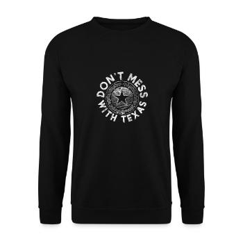 Texas - Unisex Sweatshirt - black - Front - Alina (178cm) & Michal (187cm)