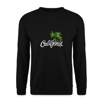 Kalifornien - Unisex Pullover - Schwarz - Vorne - Alina (178cm) & Michal (187cm)