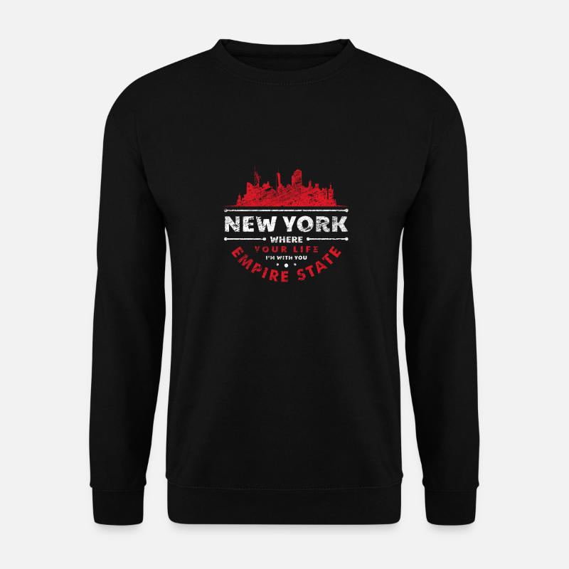 New York - Unisex Pullover - Schwarz