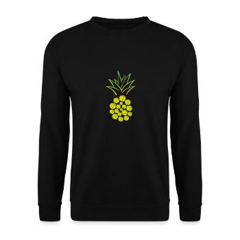 Ananas de volleyball pour les joueurs de volleyball - Sweat-shirt Unisexe - noir - Devant - Alina (178cm) & Michal (187cm)