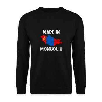 Cheval mongol - Sweat-shirt Unisexe - noir - Devant - Alina (178cm) & Michal (187cm)
