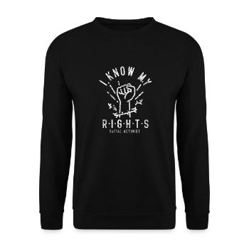 Aktivist - Unisex Pullover - Schwarz - Vorne - Alina (178cm) & Michal (187cm)