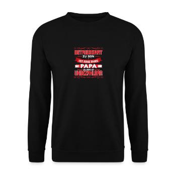 Being a works council is an honor - funny shirt - Unisex Sweatshirt - black - Front - Alina (178cm) & Michal (187cm)