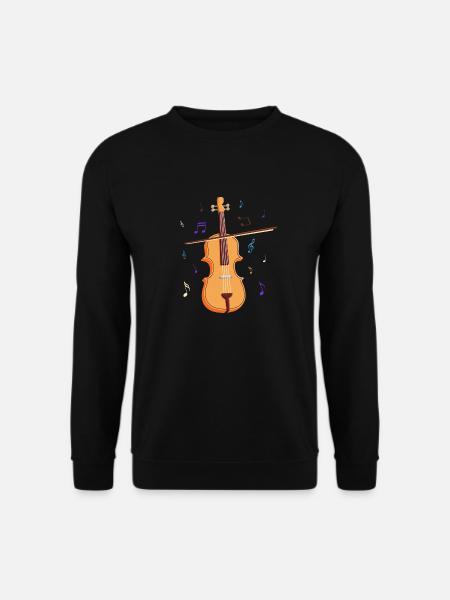 Violine Geige Fiedel Musiker Geschenk Musik - Unisex Pullover - Schwarz