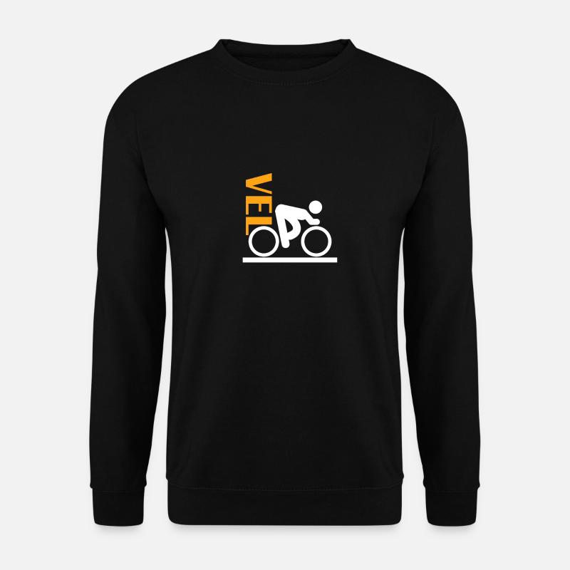 Velo Fahren Velofahrer Mountain Bike Geschenk - Unisex Pullover - Schwarz