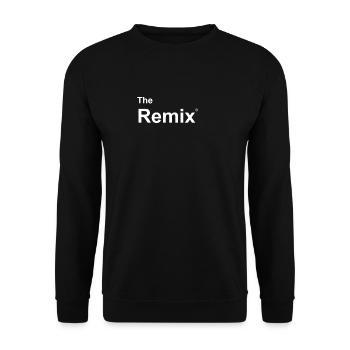 remix together with original father / son - Unisex Sweatshirt - black - Front - Alina (178cm) & Michal (187cm)