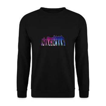 Magician sorcerer - Unisex Sweatshirt - black - Front - Alina (178cm) & Michal (187cm)