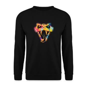 Serpent cadeau tête de serpent Serpent - Sweat-shirt Unisexe - noir - Devant - Alina (178cm) & Michal (187cm)