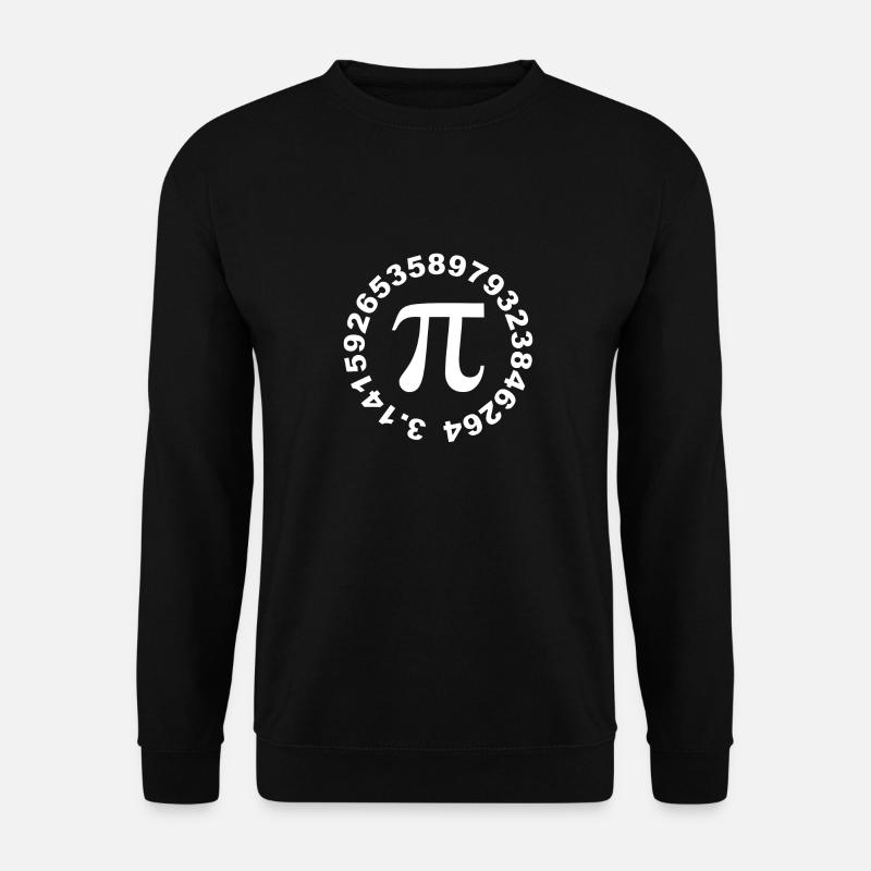 Pi Number Advertised Circle - Unisex Sweatshirt - black