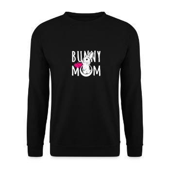 Bunny Mom Bunny Friends Bunnies Rabbit Shirt - Unisex Sweatshirt - black - Front - Alina (178cm) & Michal (187cm)
