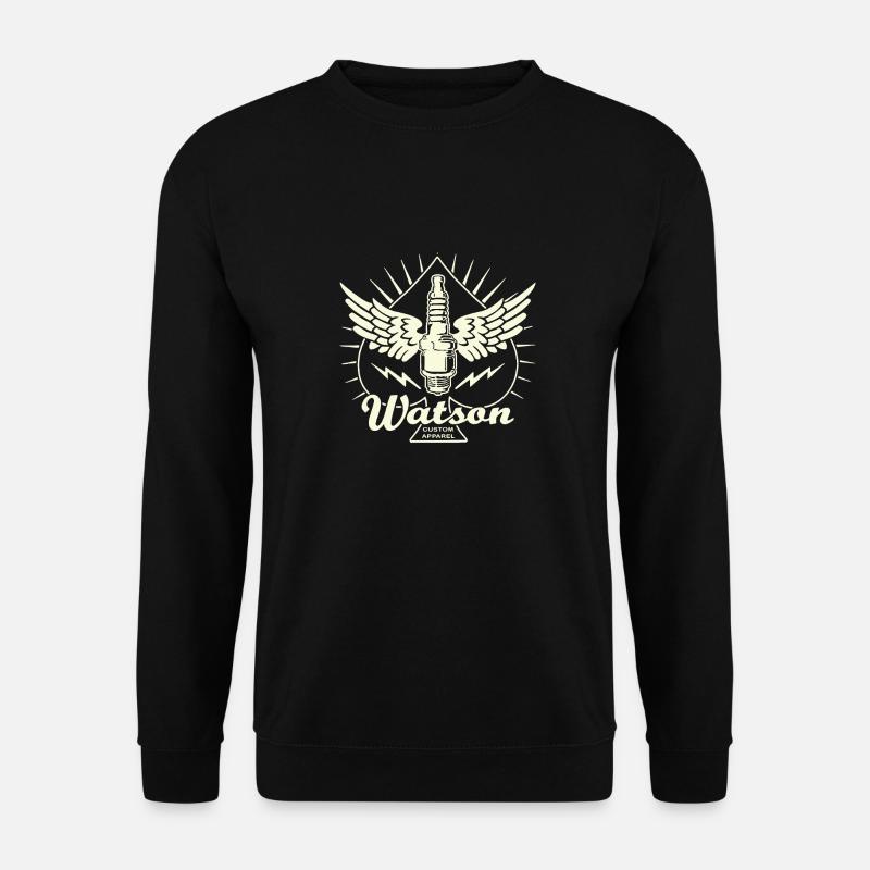Watson Custom Apparel Bougie d'allumage Hot Rod punk - Sweat-shirt Unisexe - noir