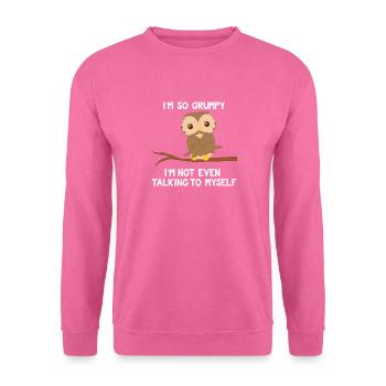 Eule - Eulen - Laune - Schlechte Laune - Spruch - Unisex Pullover - Pink - Vorne
